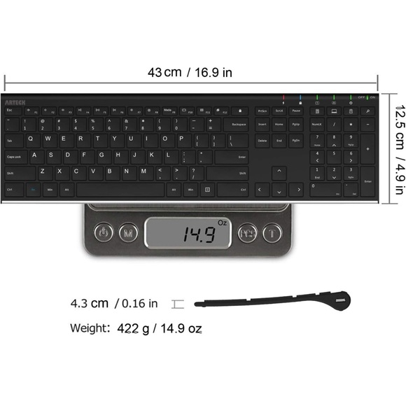 ARTEK Wireless Keyboard - Picture 4 of 5